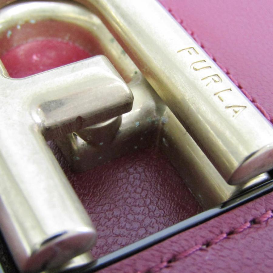 FURLA(フルラ) ショルダーバッグ - ボルドー チェーンショルダー レザー FURLA（フルラ） チェーン レディース レザー ショルダーバッグ