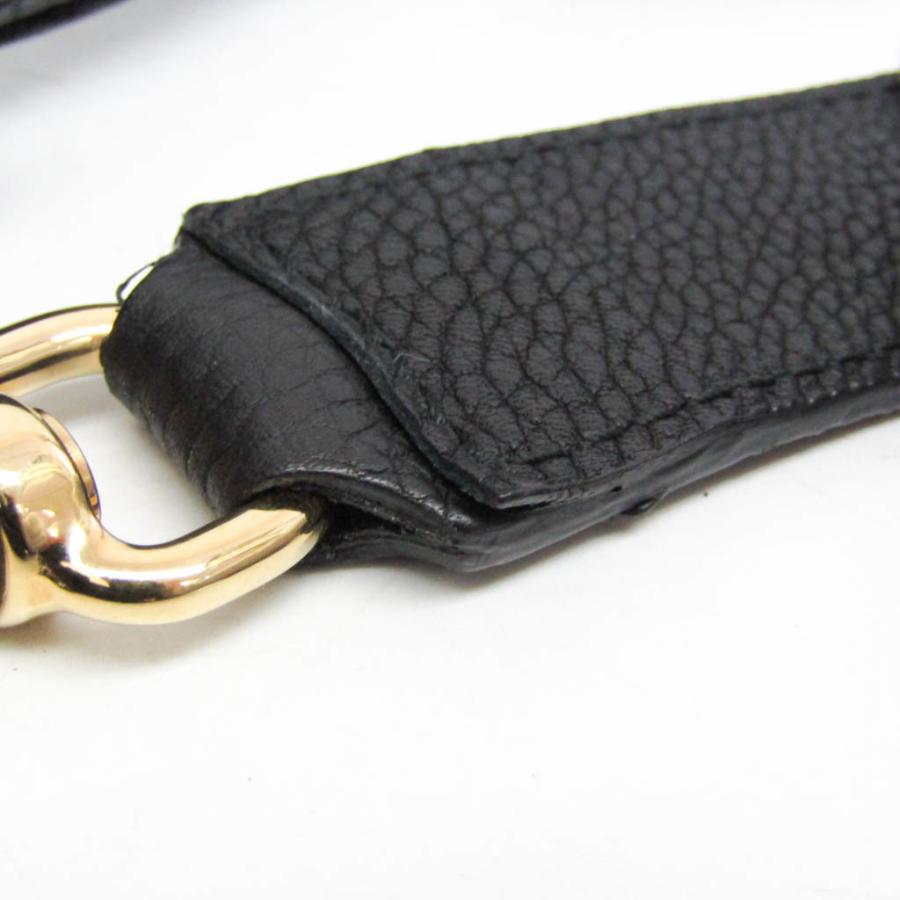 【美品】フェラガモ　ブラック レザー ファー ハンドバッグ 5ie5708】サルヴァトーレフェラガモ ハンドバッグ ガンチーニ