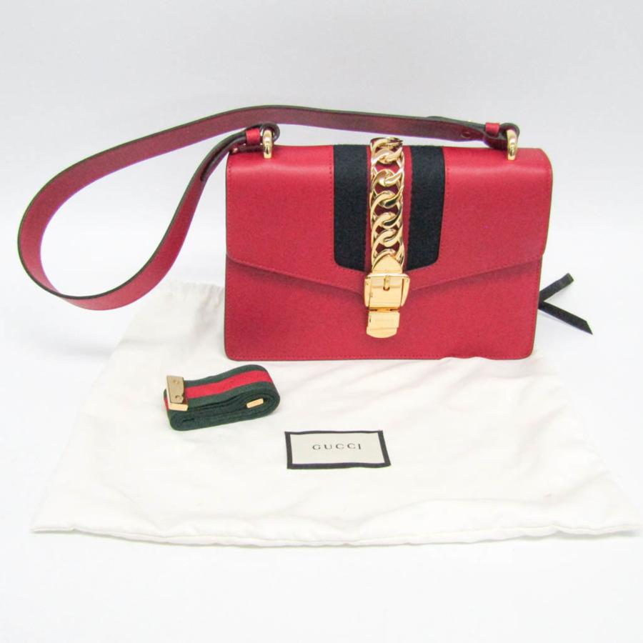 GUCCI（グッチ） シルヴィ 421882 レディース レザー ショルダーバッグ