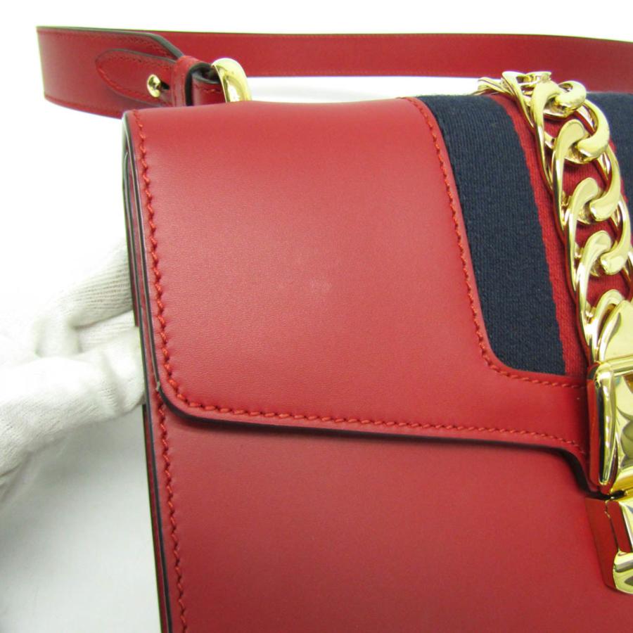GUCCI（グッチ） シルヴィ 421882 レディース レザー ショルダーバッグ