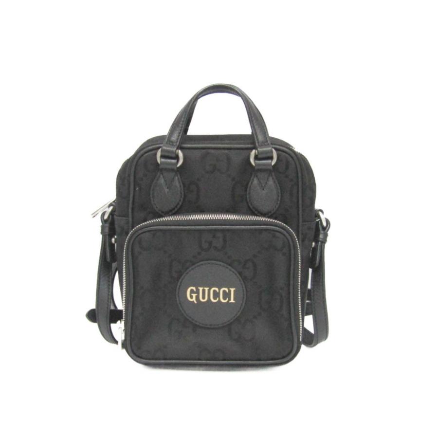 GUCCI グッチ GGナイロン オフ ザ グリッド 625850 レディース,メンズ ナイロン,レザー ショルダーバッグ ブラック ...