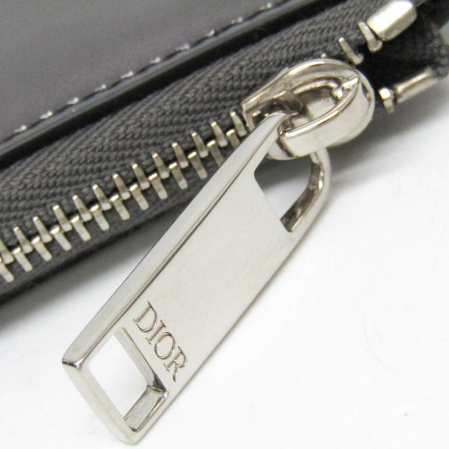 ディオールオム L字ジップレザークラッチバッグ メンズ Dior HOMME  