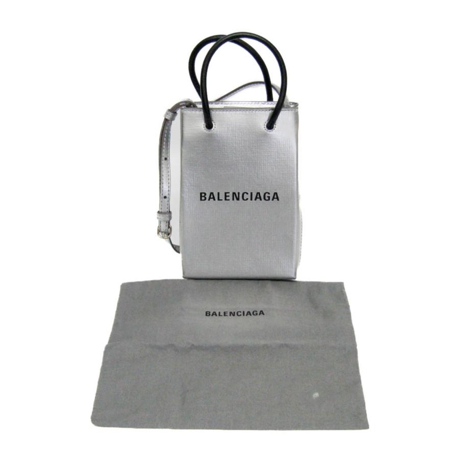 良品 BALENCIAGAフォンケース ショルダー ショッピング バッグ メンズ BALENCIAGA（バレンシアガ） ショッピング フォンホルダー ショルダー