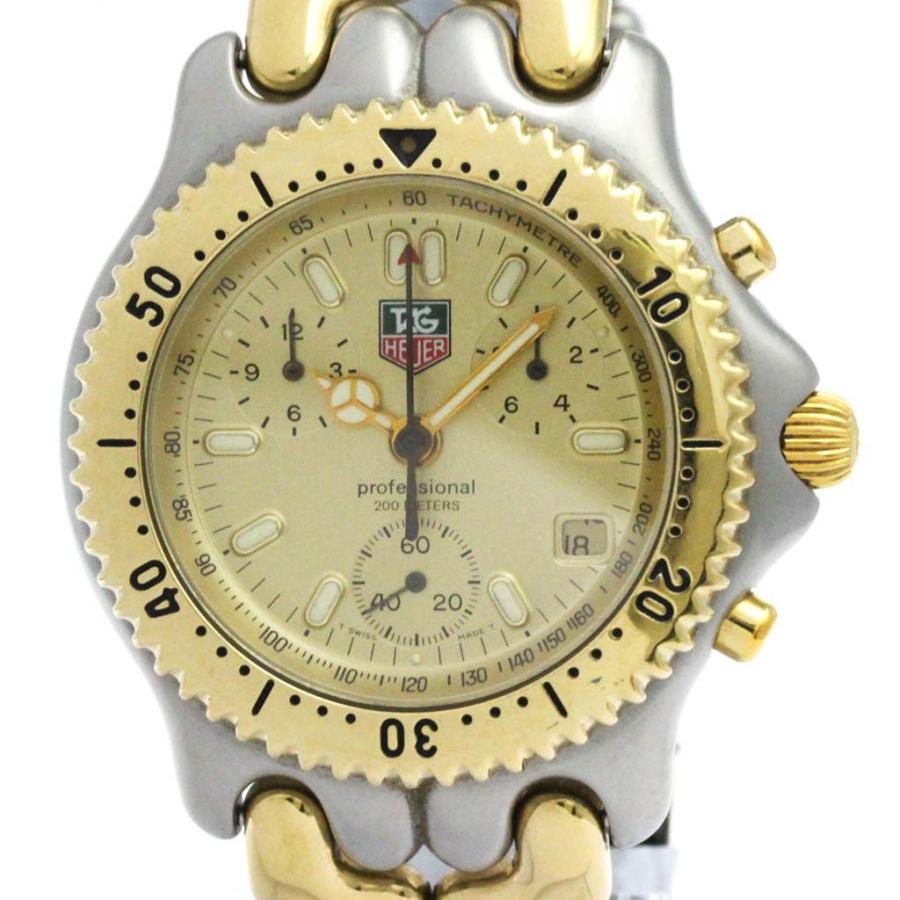 タグホイヤー セル クロノグラフ ゴールドプレート ステンレススチール
