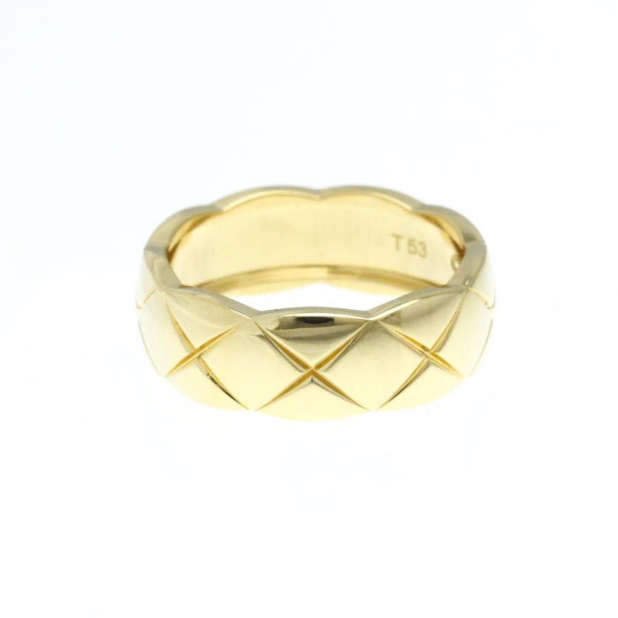 CHANEL シャネル ココクラッシュ ミディアム K18 750YG リング CHANEL シャネル ココクラッシュ ミディアム K18イエロー