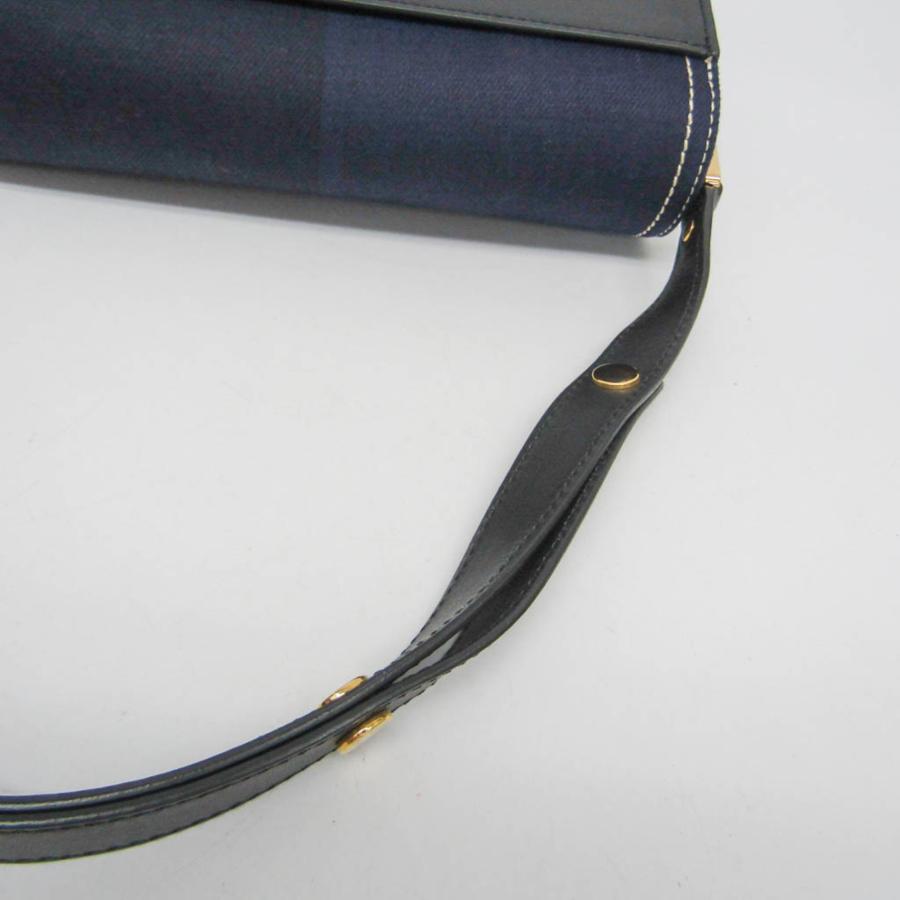マルニ MARNI TRUNK トランク ミディアム ショルダーバッグ バッグ レザー レディース ブラック系 / ネイビー系 【中古】 MARNI（マルニ） トランクバッグ レディース デニム ショルダーバッグ