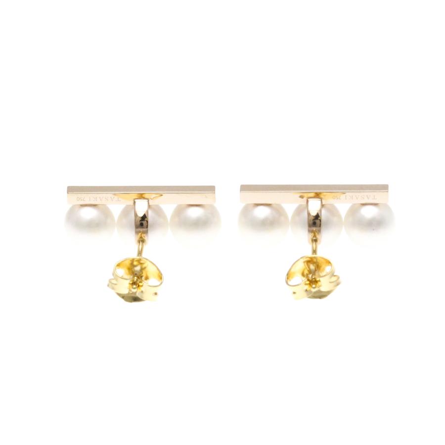 田崎真珠 バランスネオ パール ピアス E4315 ダイヤモンド K18ピンク