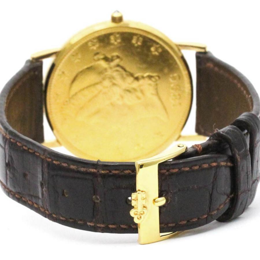 CORUM（コルム） コインウォッチ 20ドル K18 ゴールド レザー クォーツ