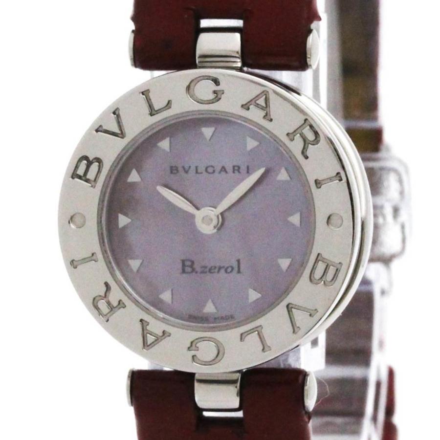 BVLGARI（ブルガリ） B-Zero1 シェル文字盤 ステンレススチール レザー
