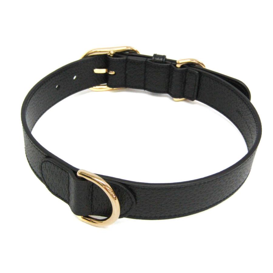 GUCCI インターロッキングG ペット 愛犬 首輪 レザー ブラック L 新品 GUCCI （新品・未使用品）グッチ インターロッキングG ラージ