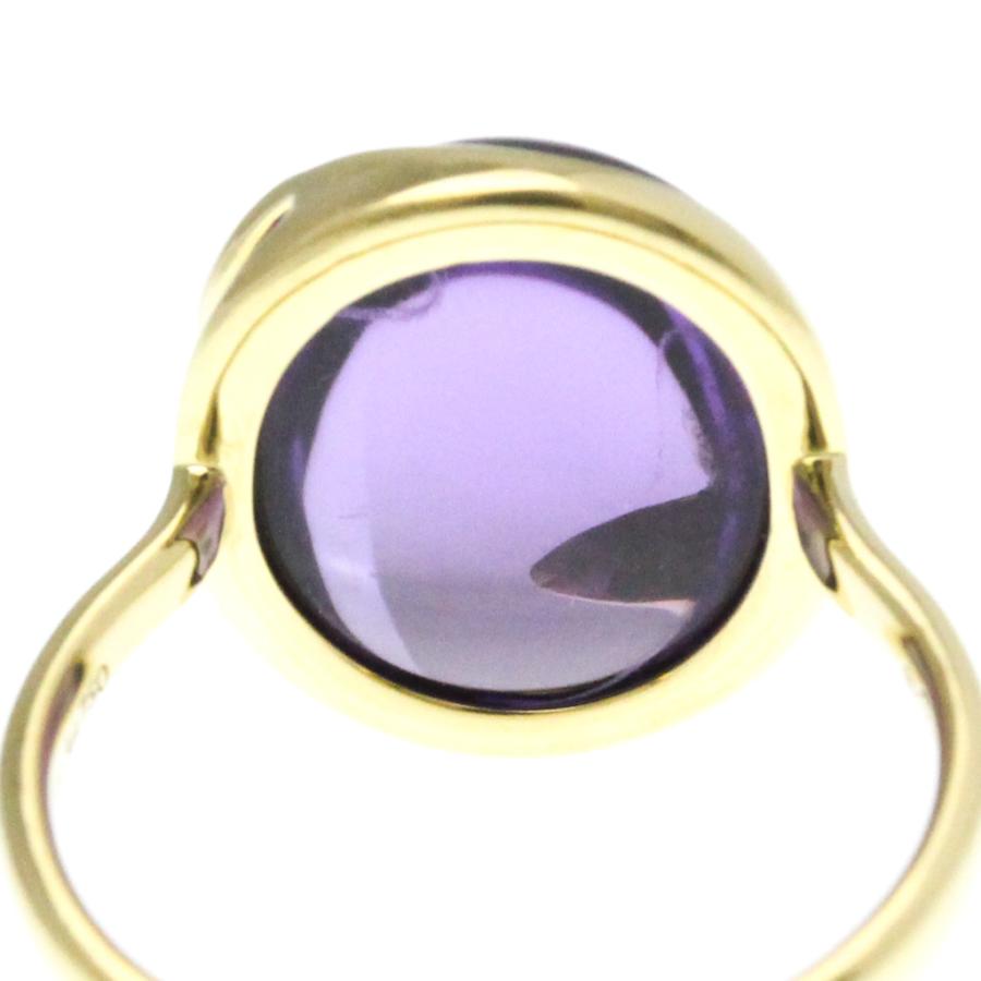 ティファニー オリーブリーフ K18イエローゴールド アメジストリング 12号 ティファニー オリーブリーフ リング アメジスト K18イエロー