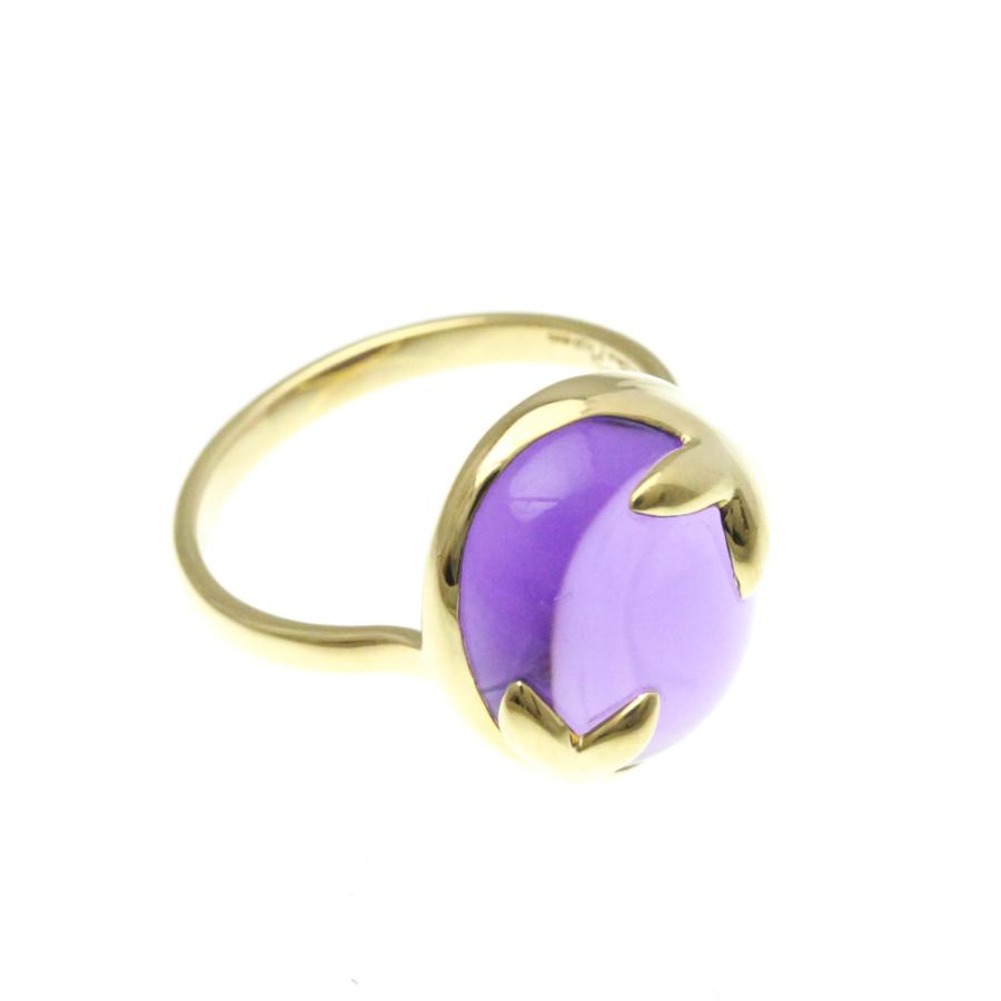 ティファニー オリーブリーフ K18イエローゴールド アメジストリング 12号 ティファニー オリーブリーフ リング アメジスト K18イエロー