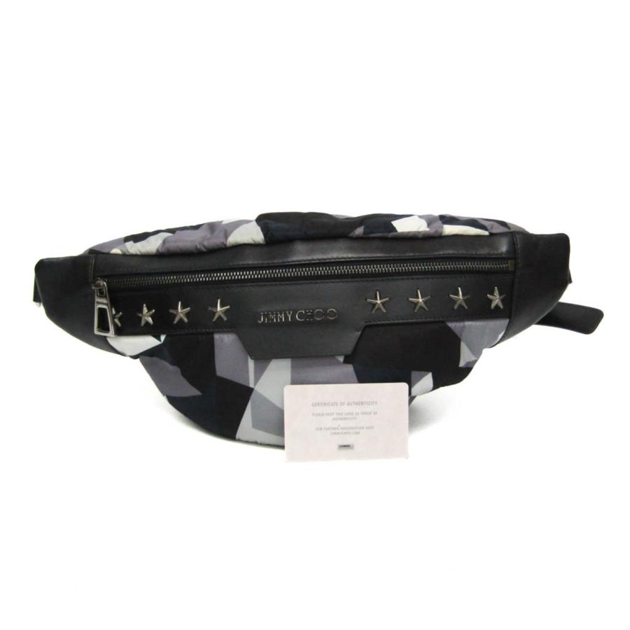 ✨極美品✨ JIMMY CHOO デリー スタッズ エンボス ボディバッグ JIMMY CHOO（ジミーチュウ） デリー DERRY CNX スタースタッズ メンズ
