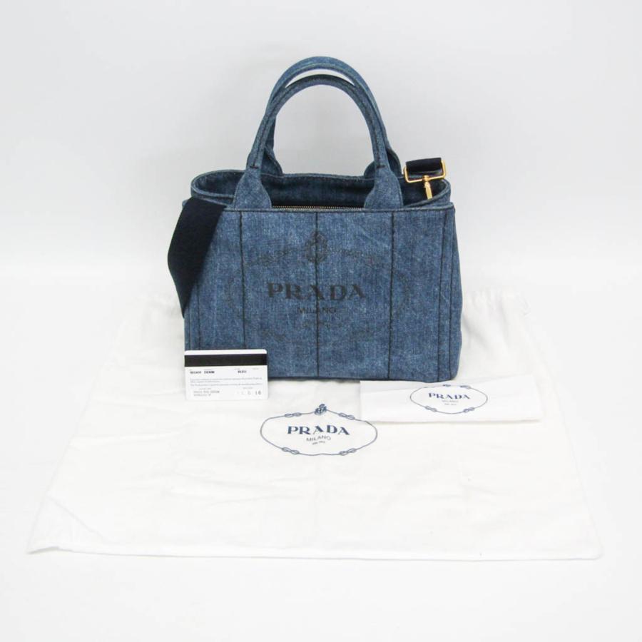 PRADA（プラダ） カナパ 1BG439 レディース デニム ショルダーバッグ 