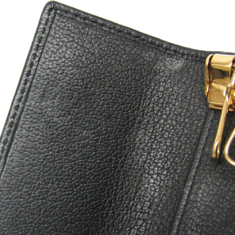 CHANEL（シャネル） カメリア レディース レザー キーケース ブラック
