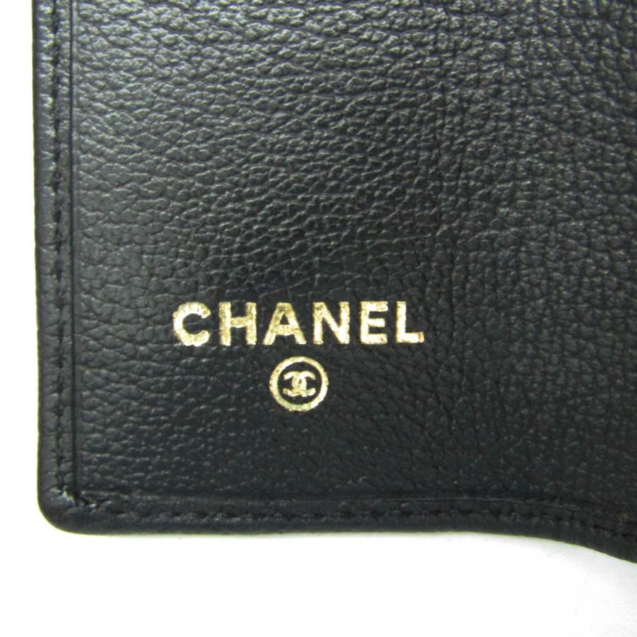 CHANEL（シャネル） カメリア レディース レザー キーケース ブラック