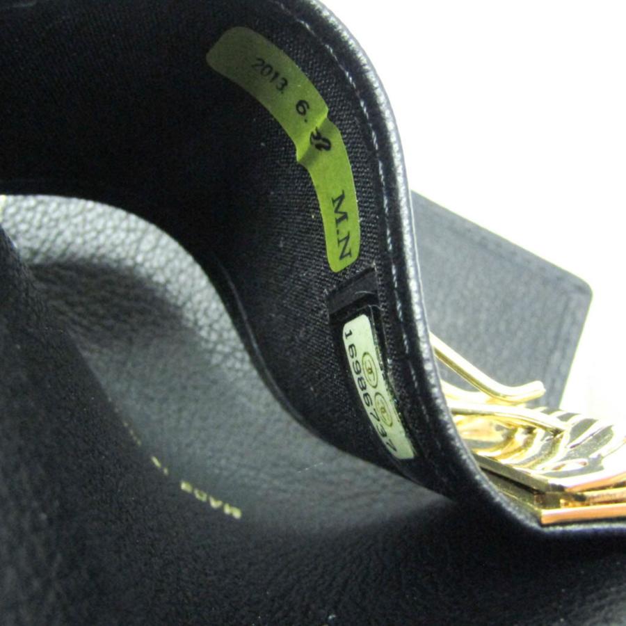 CHANEL（シャネル） カメリア レディース レザー キーケース ブラック
