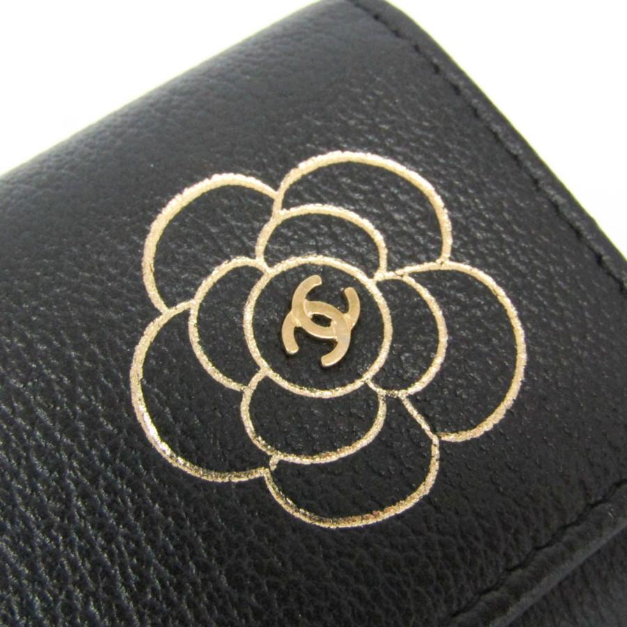 CHANELカメリアキーケース/ブラック CHANEL（シャネル） カメリア レディース レザー キーケース ブラック