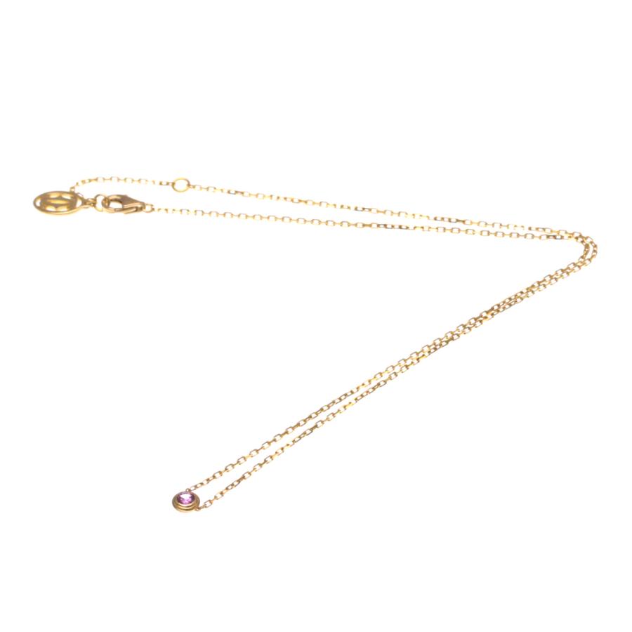 K18PG/K18 ピンクゴールド サファイア0.10 ネックレス l66-0307.jpg
