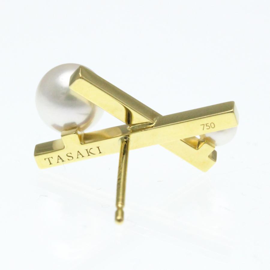 TASAKI（タサキ） 田崎真珠(TASAKI) バランス クロス ピアス 真珠 K18