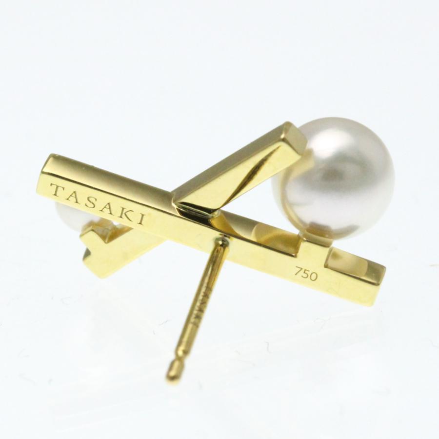 TASAKI（タサキ） 田崎真珠(TASAKI) バランス クロス ピアス 真珠 K18