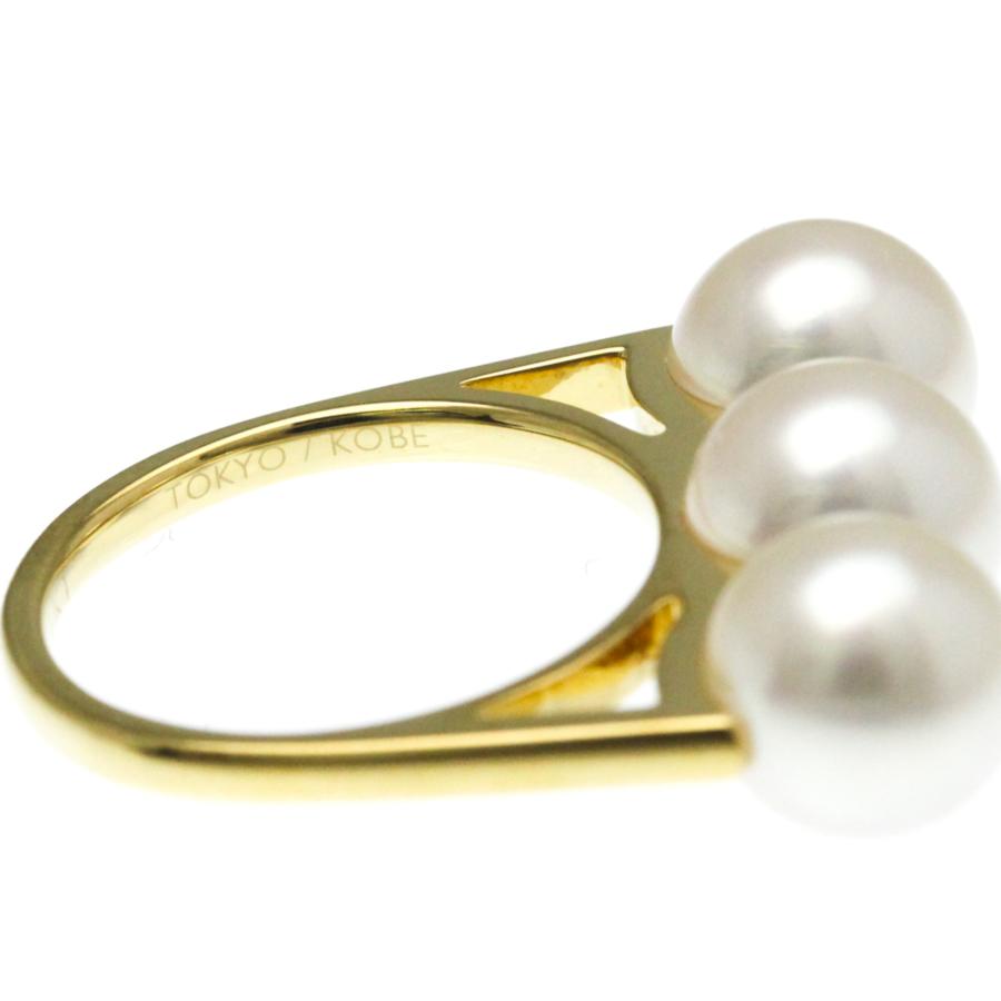 とらこ　TASAKI　田崎真珠　K18 リング　指輪 田崎真珠 TASAKI 田崎 タサキ K18 18金イエローゴールド アコヤパール