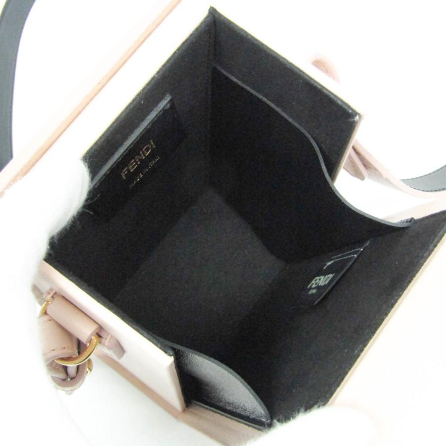 FENDI(フェンディ) ショルダーバッグ フェンディ パック 8BT339 ピンクベージュ ストラップ着脱可/ミニバッグ/ボックス型 レザー FENDI（フェンディ） ボックス 8BT339 レディース レザー ショルダー