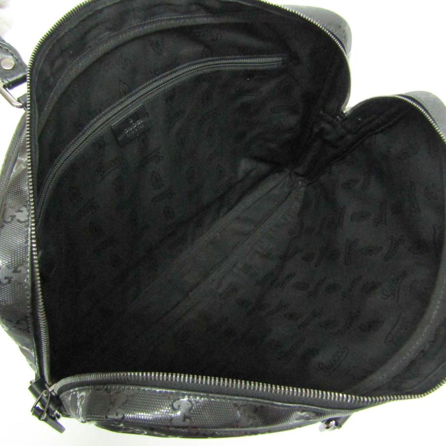 Gucci ブラック レザー ケース　インプリメ GUCCI（グッチ） GGインプリメ 201480 メンズ PVC,レザー ブリーフ