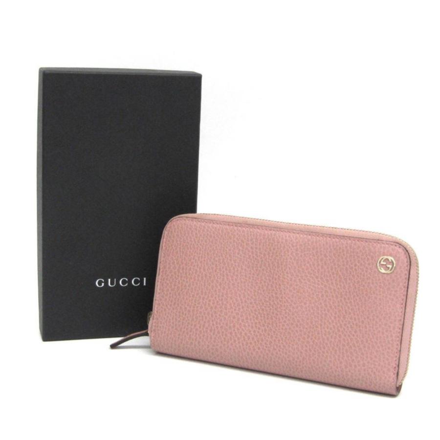 グッチ◇GUCCI◇長財布◇ピンク◇449347◇インターロッキングG◇レザー GUCCI（グッチ） インターロッキングG 449347 メンズ,レディース