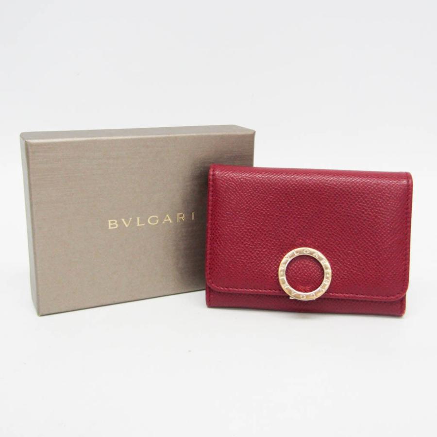 BVLGARI（ブルガリ） ブルガリブルガリ レザー カードケース レッド