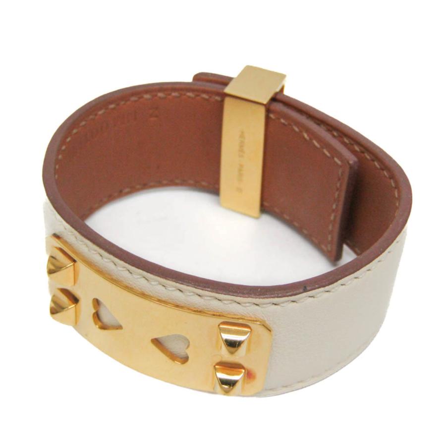 HERMES（エルメス） コリエ・ド・シアン 24 レザー,メタル バングル