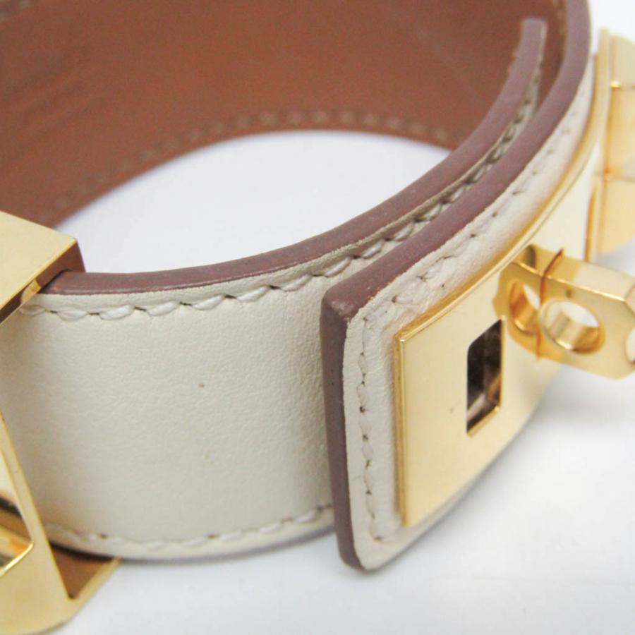 HERMES（エルメス） コリエ・ド・シアン 24 レザー,メタル バングル 
