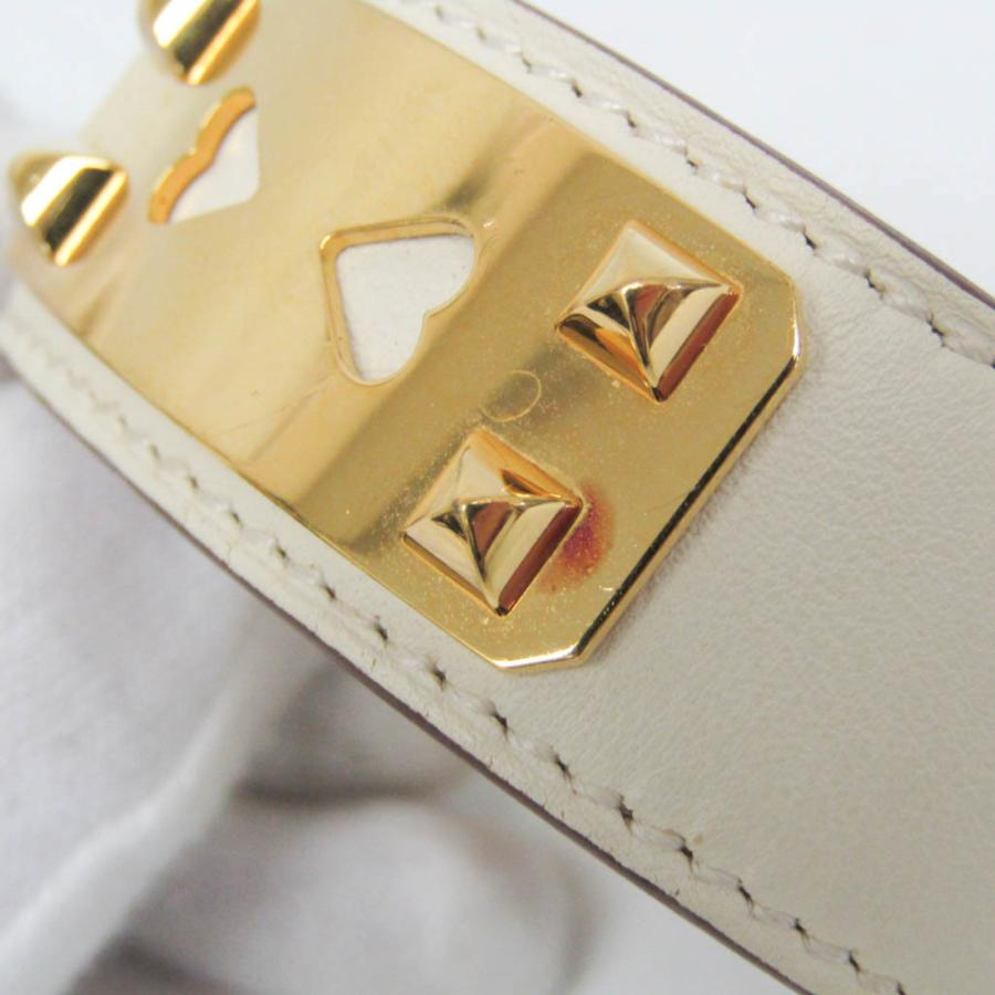 HERMES（エルメス） コリエ・ド・シアン 24 レザー,メタル バングル 