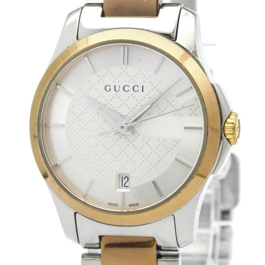 GUCCI（グッチ） Gタイムレス ピンク ゴールドプレート ステンレス 