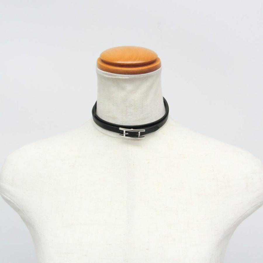HERMES（エルメス） アピ 4連ブレスレット チョーカー レザー,メタル