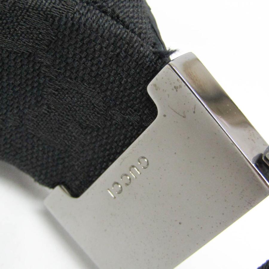 グッチ(Gucci) GGキャンバス 122790 レディース GGキャンバス，レザー ショルダーバッグ ブラック_7