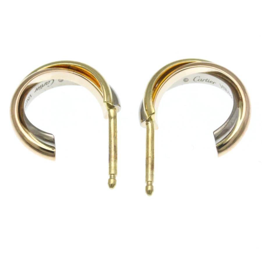 [即日発送]Cartierカルティエ トリニティ ピアス 美品 Cartier（カルティエ） スウィート トリニティ ピアス 18金 K18