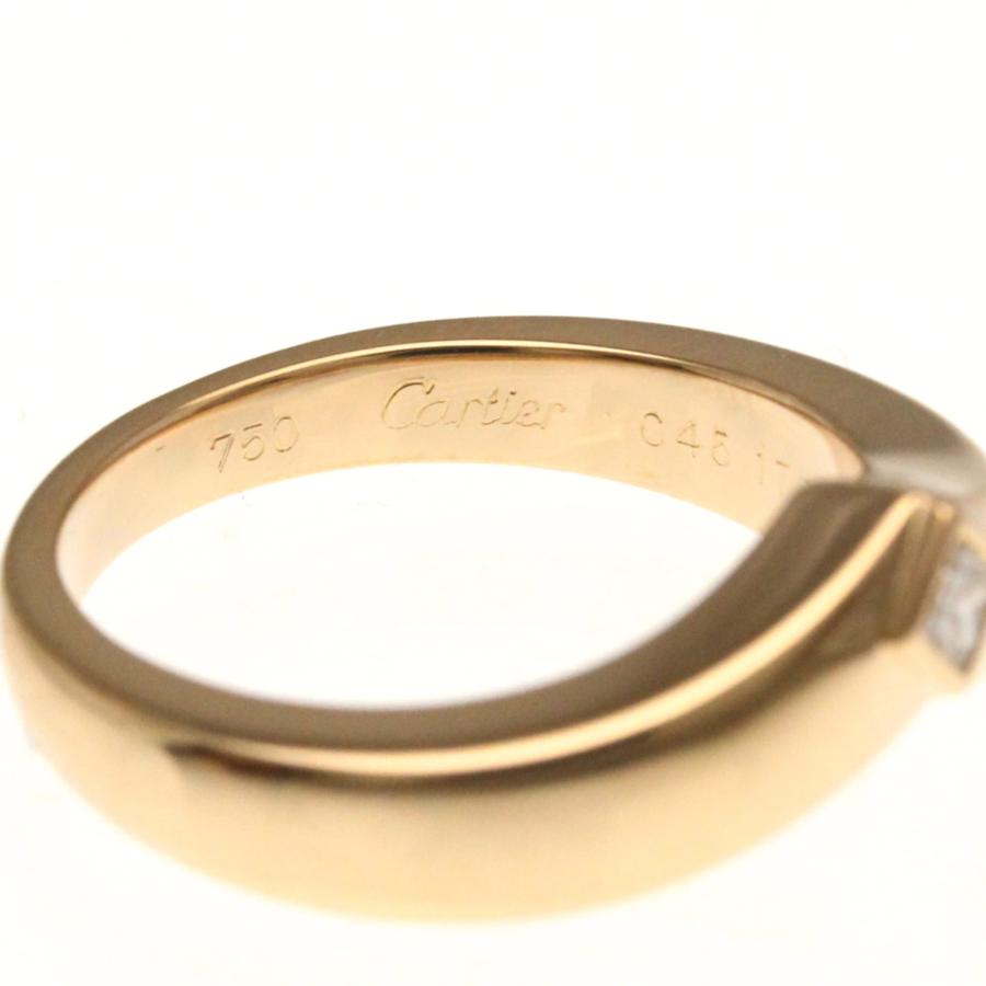 Cartier（カルティエ） トリアンドル ダイヤモンド リング K18ピンク