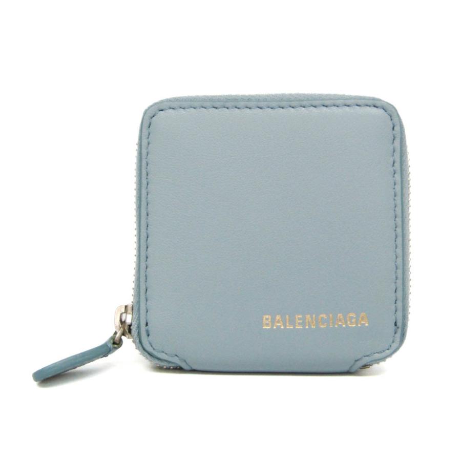 美品 バレンシアガ ケース ヴィル ノワール ブラック レザー 小銭入れ BALENCIAGA（バレンシアガ） ヴィル 528926 レディース,メンズ レザー
