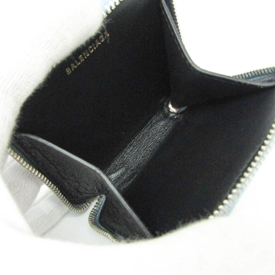 美品 バレンシアガ ケース ヴィル ノワール ブラック レザー 小銭入れ BALENCIAGA（バレンシアガ） ヴィル 528926 レディース,メンズ レザー