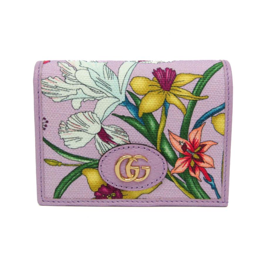 GUCCI（グッチ） フローラ 577347 レディース レザー,キャンバス 財布