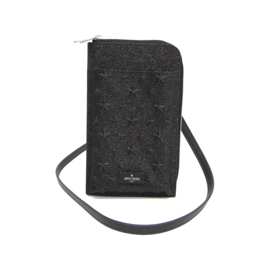 JIMMY CHOO（ジミーチュウ） グリッターレザー ショルダーポーチ