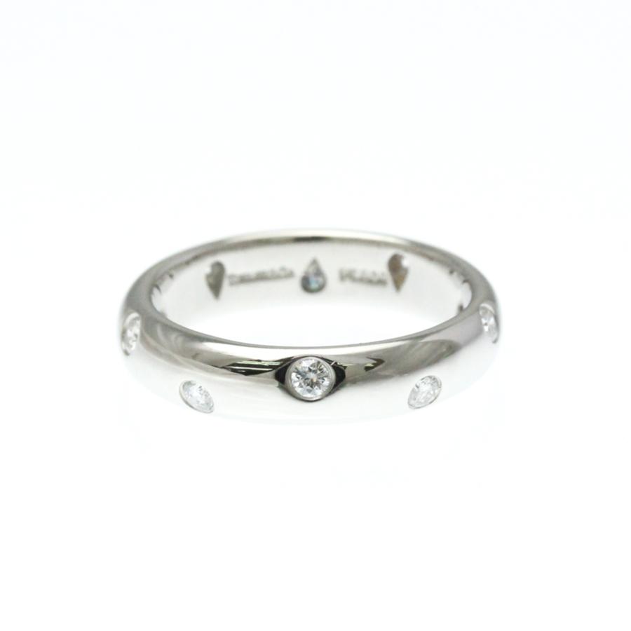 10号／TIFFANY＆Coティファニーバンドリング.プラチナ.ダイヤモンド TIFFANY&Co.（ティファニー） ティファニー(Tiffany) ドッツ
