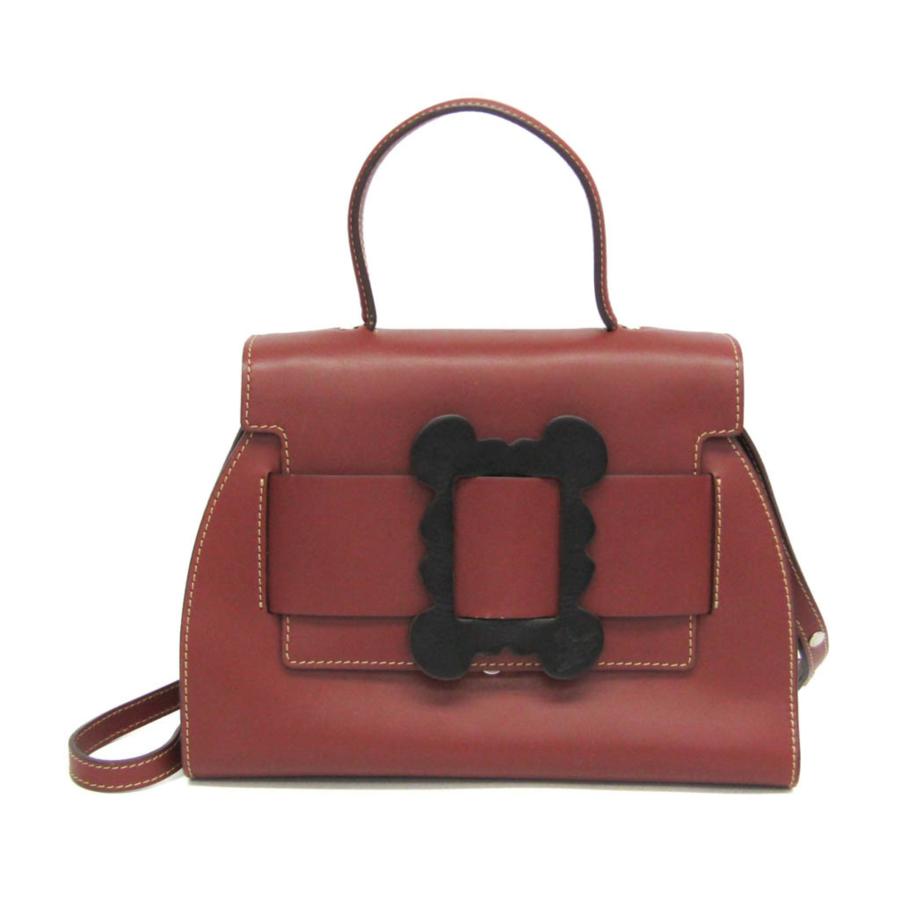 ヴィヴィアンウェストウッド　ブラウンレザー ハンドバッグ Vivienne Westwood（ヴィヴィアンウエストウッド） フレームデザイン