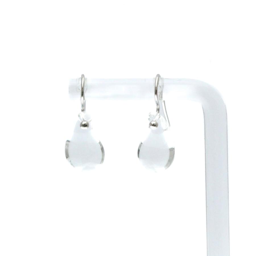 極美品 オールドティファニー ティアドロップ クリスタル 片耳 ピアス k18 TIFFANY&Co.（ティファニー） ティファニー(Tiffany) ティアドロップ