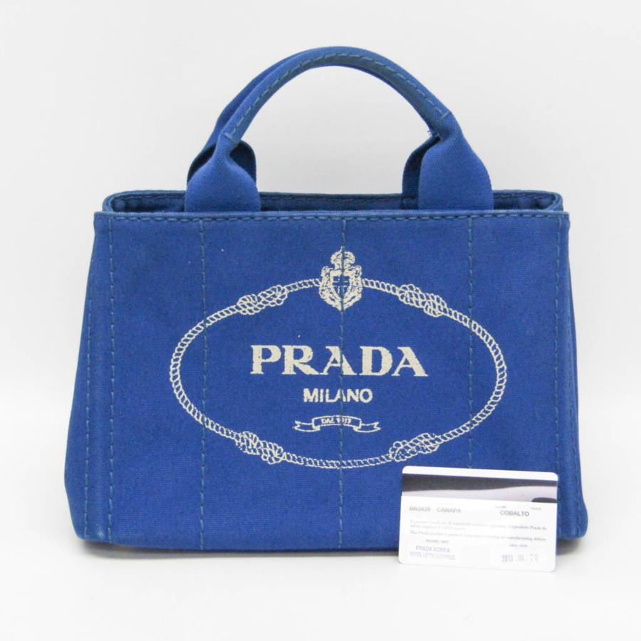 PRADA プラダ カナパ ハンドバッグ ブルー レディース ブランド PRADA（プラダ） カナパ BN2439 レディース キャンバス ハンドバッグ