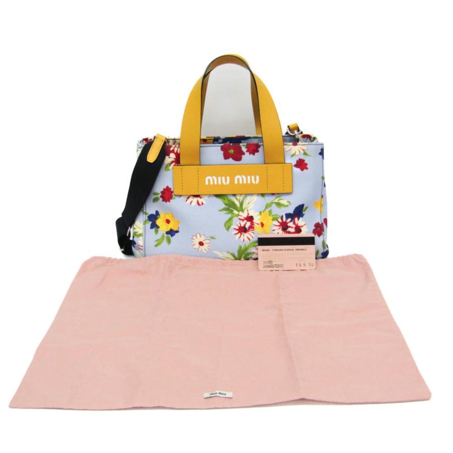 miu miu（ミュウミュウ） 花柄 5BA085 レディース ナイロン,レザー 