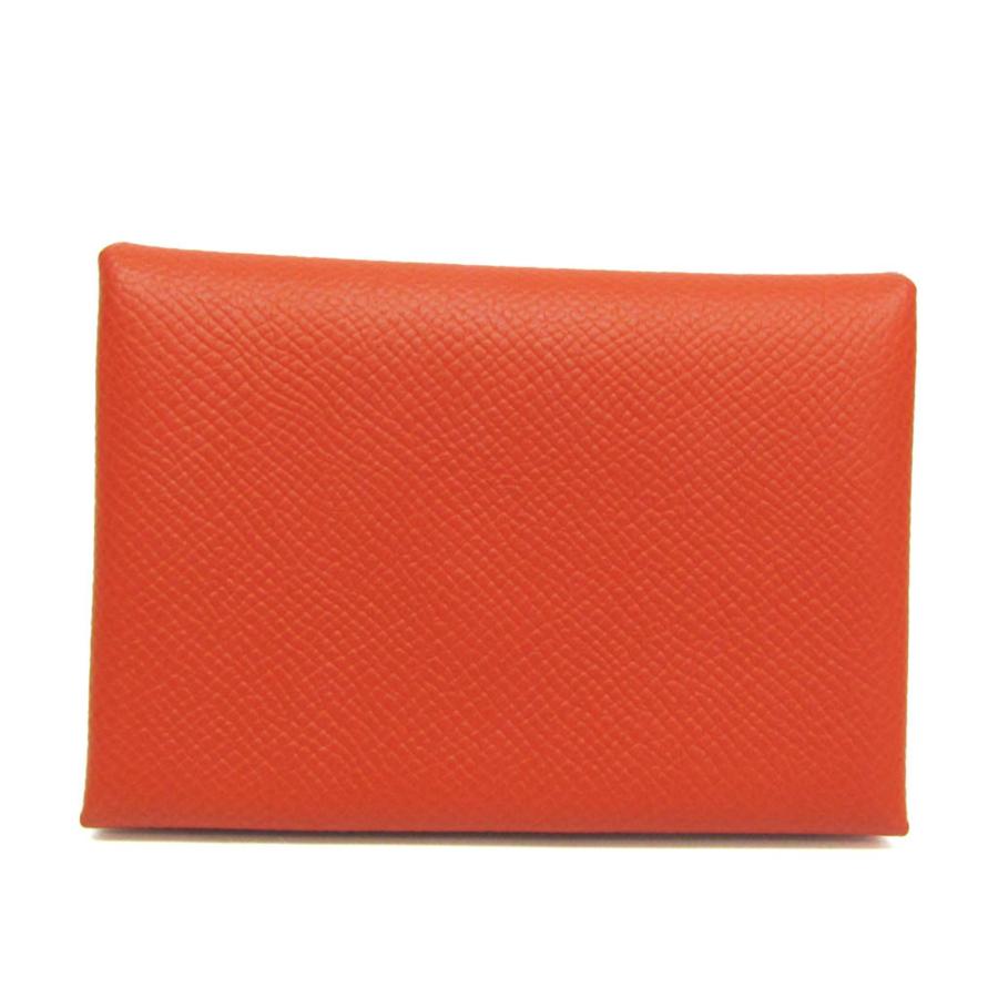 HERMES（エルメス） カルヴィ デュオ エプソン カードケース レッド