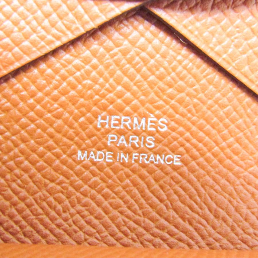 HERMES（エルメス） カルヴィ デュオ エプソン カードケース レッド