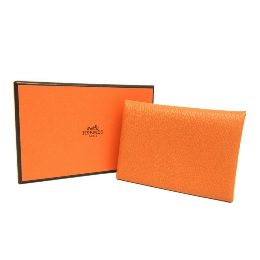 HERMES（エルメス） カルヴィ デュオ シェーブル カードケース